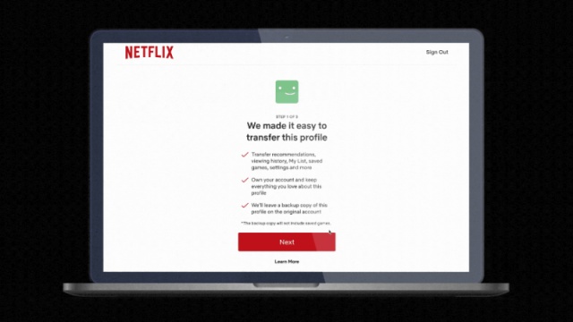 Netflix Profile Transfer