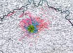 Mapa pokrytí - Praha