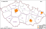Mapa pokrytí ČR DVB-T signálem Sítě 4