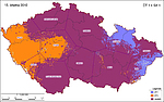 Souběh signálů ČT1 (anal.) a DVB-T Sítě 1