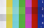 Testovací obrazec - barevné pruhy