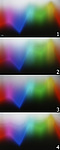 Testovací obrazec - barevné přechody
