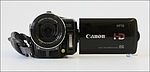 Canon HF10 - čelní pohled