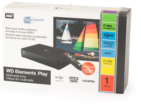 Western Digital Elements Play - Disco Duro Multimedia (1 TB, 3.5, HDMI, HD  1080p)