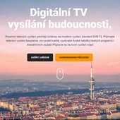 Vylepšený web Českých Radiokomunikací pomůže s přechodem na DVB-T2